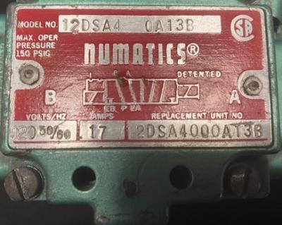 Numatics 12DSA40A13B Pneumatic Valve