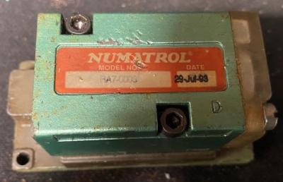 Numatics Numatrol RA7-0003 Pneumatic Valve
