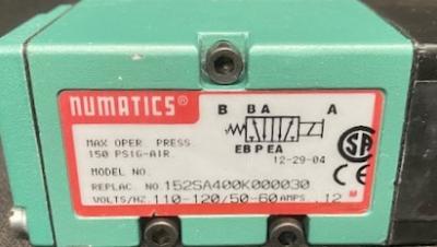 Numatics Repl# 152SA400K000030 Pneumatic Valve