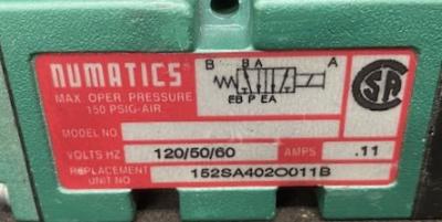 Numatics Repl# 152SA4020011B Pneumatic Valve