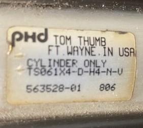 PHD TS061X4-D-H4-N-V Tom Thumb Cylinder/Linear Slide Assembly