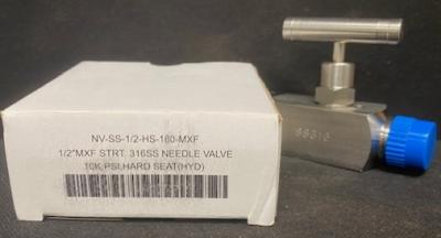 PIC Gauges NV-SS-1/2-HS-180-MXF Needle Valve