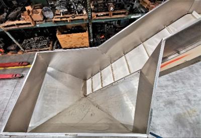 Bin View Pace Packaging Corp Stainless Steel Elevator Conveyor