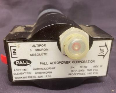 Pall HH9021A12DPSWP Hydraulic Filter Assembly Valve