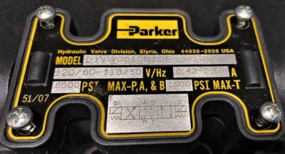 Parker D1VW001CNCYF Solenoid Operated Directional Hydraulic Control Valve