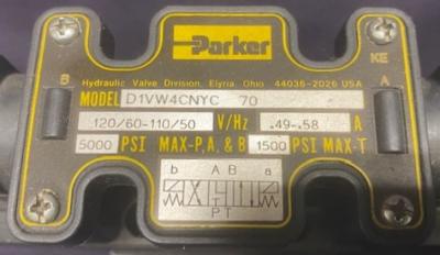 Parker D1VW4CNYC 70 Hydraulic Valve