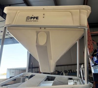 Plastic Process Equipment MTB800 Material Bin Plastic Process Equipment 800 lb. Material Bin