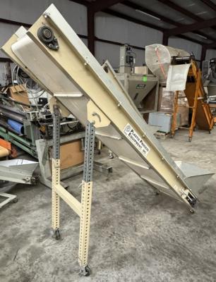 Plastic Process Equipment 83in cleated incline conveyor model PCI-187 SP 2 Plastic Process Equipment 83in cleated incline conveyor model PCI-187 SP 2