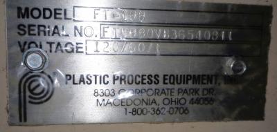 Plastic Process Equipment 8' conveyor plate