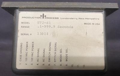 Production Process ET2-S1 Timer