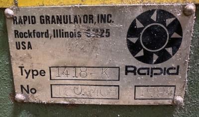 Rapid 1418-K 25 HP Granulator