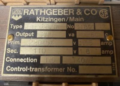 Rathgeber ET200CSA Transformer