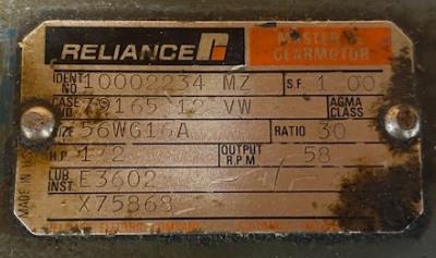 Reliance C56H3166H 1/2-HP AC Motor