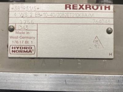 Rexroth 4-WS-2-EB-10-40/2QB2ET210K8A/M Hyrdo Norma Servo Valve