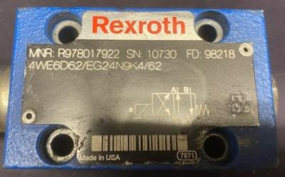 Rexroth 4WE6D62/EG24N9K4/62 Hydraulic Valve