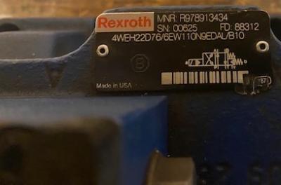 Rexroth 4WEH22D766EW110N9EDALB10 Directional Control Valve