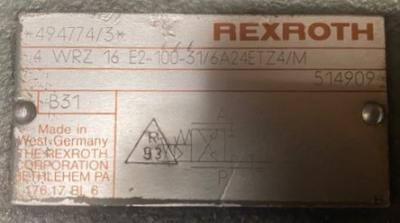 Rexroth 4WRZ 16 E2-100-31/6A24ETZ4/M Hydraulic Valve