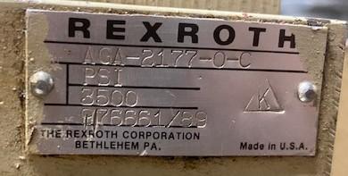 Rexroth M-3-SE-6-U20315-G24-NZ45 Hydraulic Solenoid Valve on Rexroth LFA 25 WLA 6012 Manifold and AGA-2177-0-C Manifold