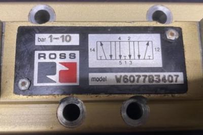 Ross W6077B3407 Pneumatic Valve