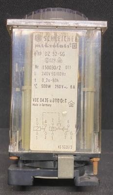 Schleicher DZ 52-SG Mikrolais 0-6 Ranged Electromechanical Time Relay