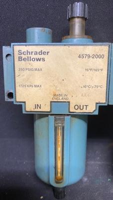 Schrader Bellows 4579-2000 Lubricator and 4599-5500 Regulator Assembly