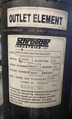 Schroeder MFD118Z10Z05B14G2285 Mobile Hydraulic/Lube Oil Filtration Device