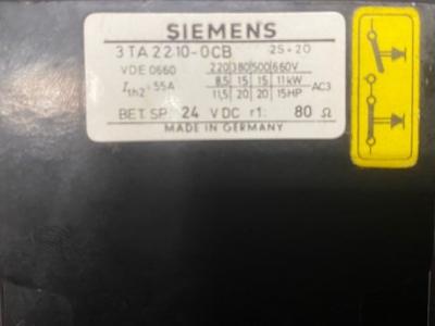 Siemens 3TA22 10-0CB Contactor