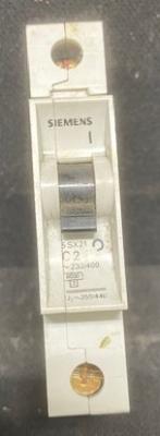 Siemens 5SX21 C2 1-Pole Circuit Breaker