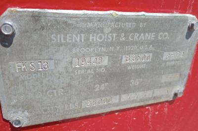 Silent Hoist 26K lb. rigging forklift