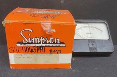 Simpson 01350 Model 59 Analog Panel Meter