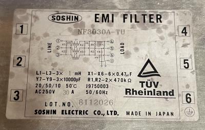Soshin EMI Filter Data