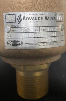 Spence-Advance Valve 41FE Hydraulic Valve