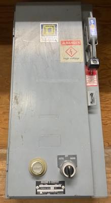 Square D 8538 SBG-13 Enclosed Fusible Combination Starter/Safety Switch