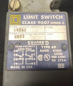 Square D 9007C62B2  Series A Heavy Duty Limit Switch