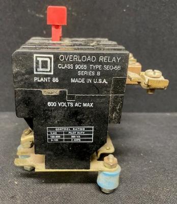 Square D 9065 SEO-6B Overload Relay