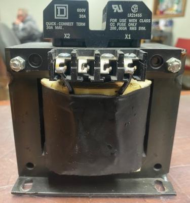 Square D 9070TF50D1 240/480VAC Industrial Transformer with Top Mounted Fuse Block