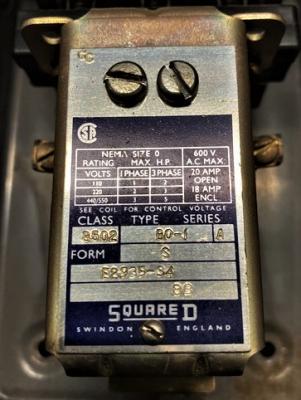 Square D E2935-S4 Class 8502 Type B0-1 Series  A Enclosed Limit Switch