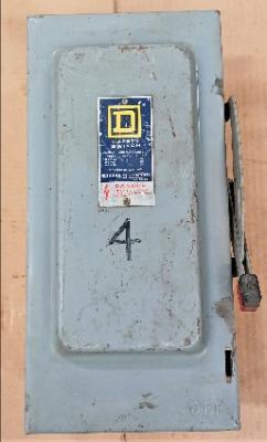 Top View Square D HU362 Heavy Duty Safety Switch