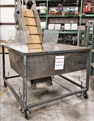 Front View Stainless Steel Elevator Conveyor Hopper