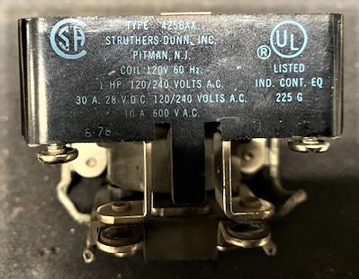 Struthers-Dunn 425BXX 28VDC Power Relay