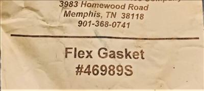 Flex Gasket Data Plate View Sullair 46989 Flex Gasket