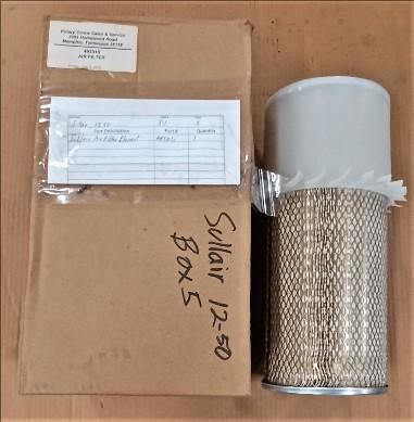 Filter and Box View Sullair 49301S Air Filter Element