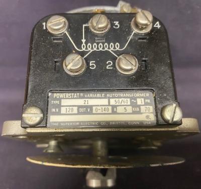 Superior Electric Type 21 Powerstat Variable Transformer