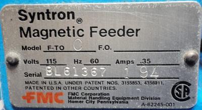 Syntron Magnetic Feeder F-TOC