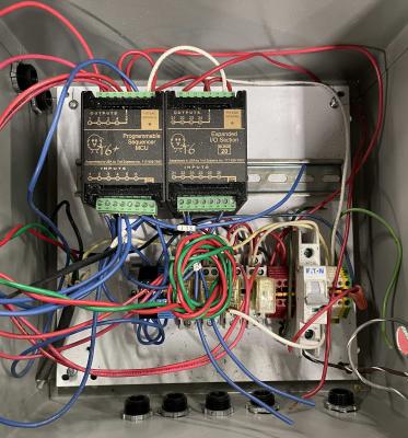 Plastics Resin Conveyor Control Box  Inside
