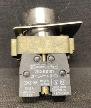 Telemecanique ZB2-BE101 Contact Block on Mounting Block with Push Button