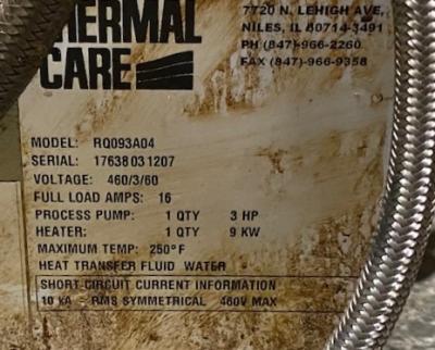 Thermal Care RQ093A04 Aquatherm Water Temperature Thermolator