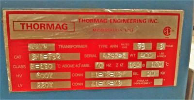 Thormag 75 KVA Transformer 
