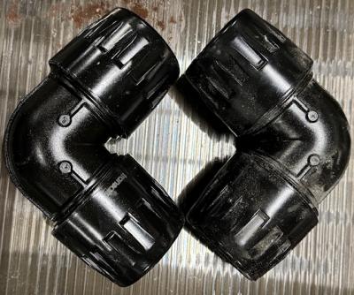 Transair 3in 90degree elbow pipe connector