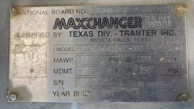 Tranter MX-44-0424-UQ-080 Maxchanger Heat Exchanger